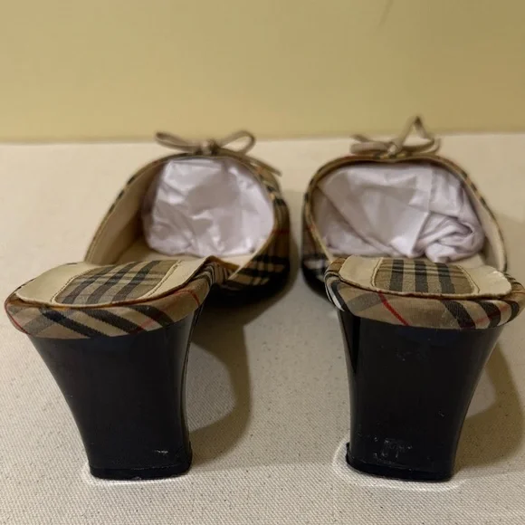 NFINITY Vintage Plaid Women's Mules Size 9.5 M | 2.5”-3” Heels - Picture 7 of 12